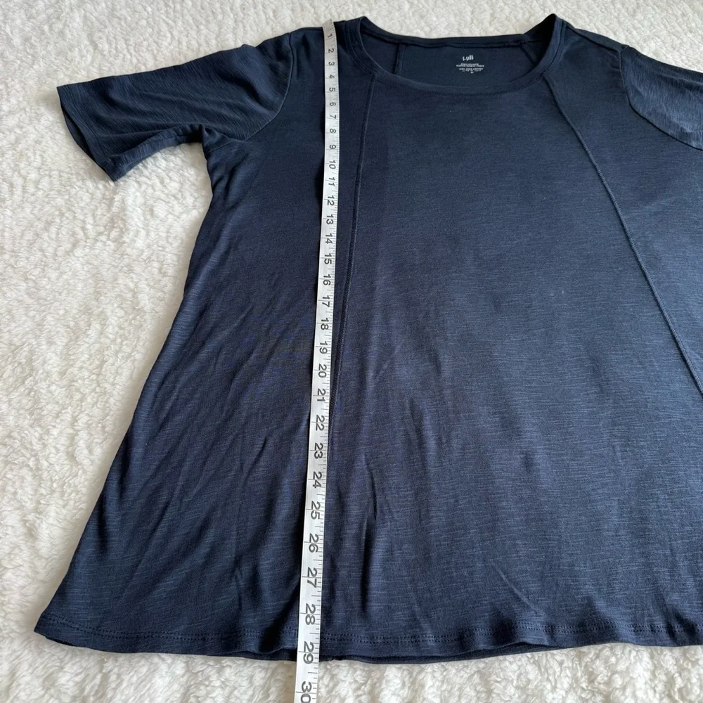 J.Jill NWOT Women's Pima Seamed Elbow-Sleeve Tunic, 100% Pima Cotton, XL - Picture 6 of 6